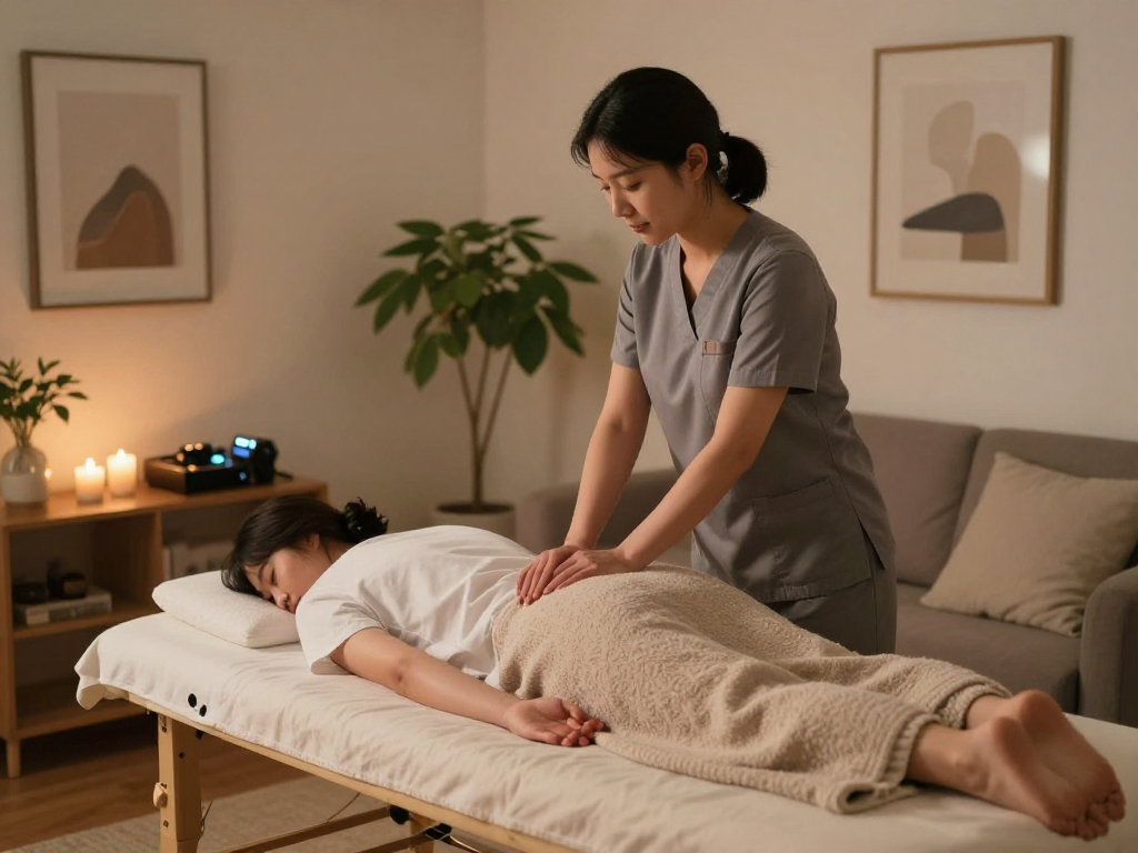 Experience premium 김포출장마사지 in a calming home setting with a professional therapist.